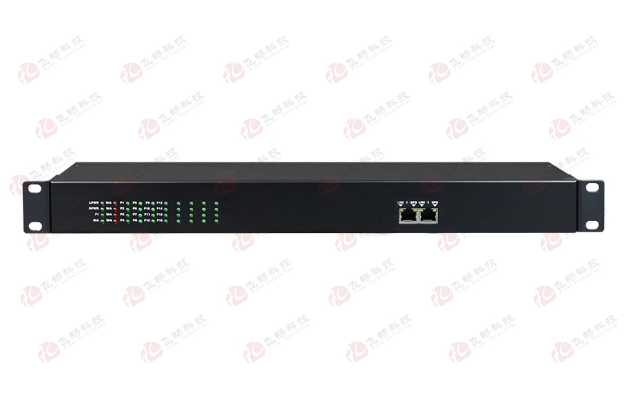 飞畅科技-16路电话（RJ11）+2路百兆以太网 电话光端机