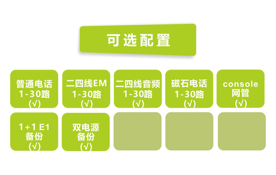 飞畅科技-1+1 E1备份 30路纯电话 E1 PCM复用